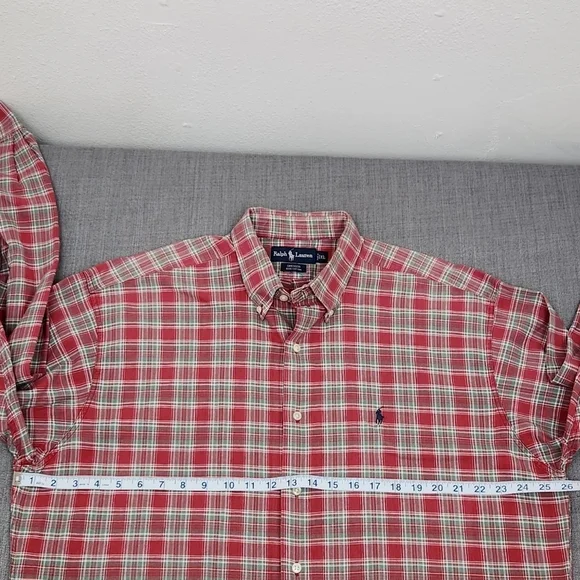 Vintage Polo Ralph Lauren Greggor 100% Cotton Thick Button Down Shirt. XL - Picture 4 of 7